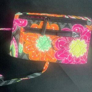 Women’s pink and orange Vera Bradley clutch